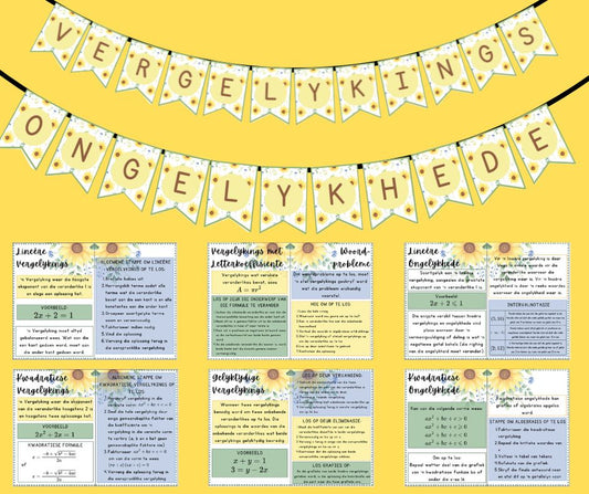 Plakkate - Vergelykings & Ongelykhede - Sonneblom Tema